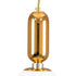GloboStar® MAVERICK 00943 Μοντέρνο Κρεμαστό Φωτιστικό Οροφής Μονόφωτο Χρυσό Μεταλλικό Γυάλινο Μπάλα Φ15 x Υ15cm - ledmania.gr