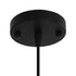 GloboStar® CARTER 00960 Μοντέρνο Industrial Κρεμαστό Φωτιστικό Οροφής Μονόφωτο Μαύρο με Εκρού Μεταλλικό Πλέγμα Φ28 x Υ23cm - ledmania.gr