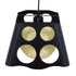 GloboStar® CARTER 00962 Μοντέρνο Industrial Κρεμαστό Φωτιστικό Οροφής Μονόφωτο Μαύρο με Εκρού Μεταλλικό Πλέγμα Μ28 x Π28 x Υ22cm - ledmania.gr