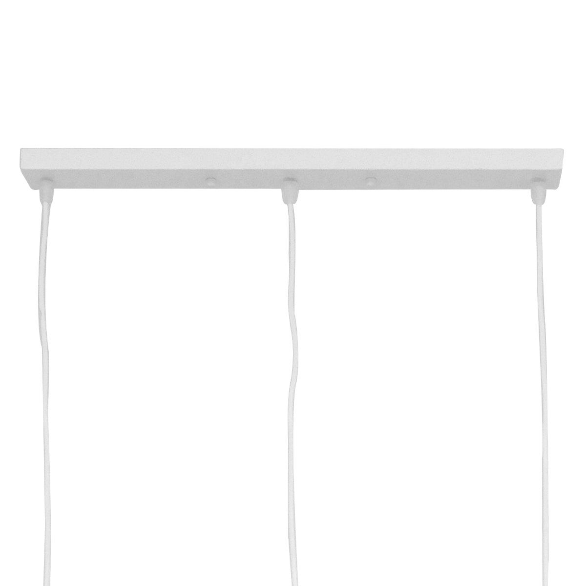 GloboStar® FIGURE 10000981 Μοντέρνο Κρεμαστό Παιδικό Φωτιστικό Οροφής Τρίφωτο Λευκό Μεταλλικό Φιγούρα Μ70 x Π10 x Υ105cm - ledmania.gr