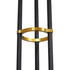 GloboStar® VELVET 00994 Μοντέρνο Industrial Φωτιστικό Οροφής Πολύφωτο Μαύρο Χρυσό Μεταλλικό Φ80 x Y85cm - ledmania.gr