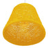 GloboStar® PLAYROOM 00998 Vintage Κρεμαστό Φωτιστικό Οροφής Μονόφωτο Κίτρινο Ξύλινο Ψάθινο Rattan Φ32 x Υ27cm - ledmania.gr