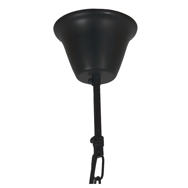 GloboStar® ESTELLE 01003 Vintage Industrial Κρεμαστό Φωτιστικό Οροφής Πολύφωτο Μαύρο Μεταλλικό Πολυέλαιος Φ65 x Y55cm - ledmania.gr