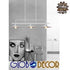 GloboStar® REGAL 01010 Vintage Industrial Φωτιστικό Οροφής Τρίφωτο Λευκό Μεταλλικό Ράγα Μ113 x Π26 x Υ85cm - ledmania.gr