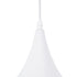 GloboStar® SHANGHAI WHITE 01026-A Μοντέρνο Κρεμαστό Φωτιστικό Οροφής Μονόφωτο 1 x E27 Λευκό Μεταλλικό Καμπάνα Φ25 x Υ30cm - ledmania.gr