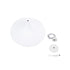 GloboStar® SHANGHAI WHITE 01026-B Μοντέρνο Κρεμαστό Φωτιστικό Οροφής Μονόφωτο 1 x E27 Λευκό Μεταλλικό Καμπάνα Φ37 x Υ17cm - ledmania.gr