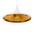 GloboStar® SHANGHAI WHITE 01026-B Μοντέρνο Κρεμαστό Φωτιστικό Οροφής Μονόφωτο 1 x E27 Λευκό Μεταλλικό Καμπάνα Φ37 x Υ17cm - ledmania.gr