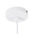 GloboStar® SHANGHAI WHITE 01026-B Μοντέρνο Κρεμαστό Φωτιστικό Οροφής Μονόφωτο 1 x E27 Λευκό Μεταλλικό Καμπάνα Φ37 x Υ17cm - ledmania.gr