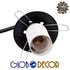 GloboStar® LUNA 01087 Μοντέρνο Φωτιστικό Οροφής Τρίφωτο Μαύρο Μεταλλικό με Λευκό Γυαλί Φ45 x Y39cm - ledmania.gr