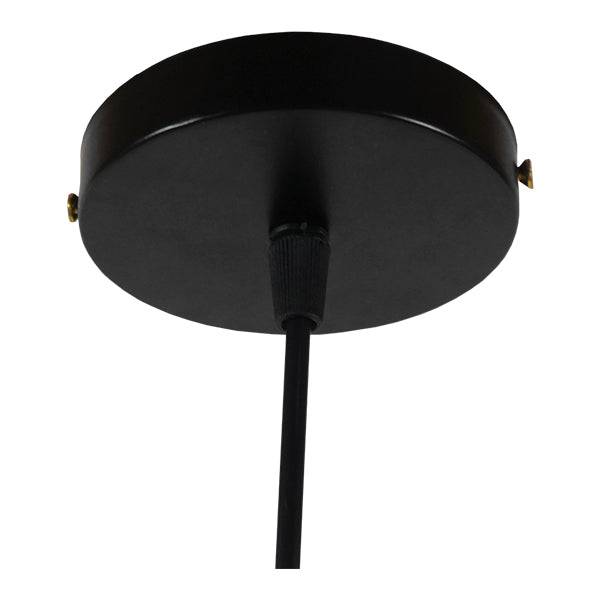 GloboStar® CARNEL 01106 Vintage Κρεμαστό Φωτιστικό Οροφής Μονόφωτο Μαύρο Μεταλλικό Πλέγμα Φ26 x Y70cm - ledmania.gr