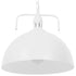 GloboStar® LARKIN 01174 Vintage Κρεμαστό Φωτιστικό Οροφής Μονόφωτο Λευκό Μεταλλικό Καμπάνα Φ31 x Y30cm - ledmania.gr