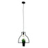 GloboStar® FLOWERPOT 10001209 Μοντέρνο Κρεμαστό Φωτιστικό Οροφής Μονόφωτο Μαύρο Μεταλλικό με Διακοσμητικό Φυτό Φ34 x Y34cm - ledmania.gr