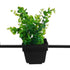 GloboStar® FLOWERPOT 10001211 Μοντέρνο Κρεμαστό Φωτιστικό Οροφής Μονόφωτο Μαύρο Μεταλλικό με Διακοσμητικό Φυτό Φ30 x Y30cm - ledmania.gr