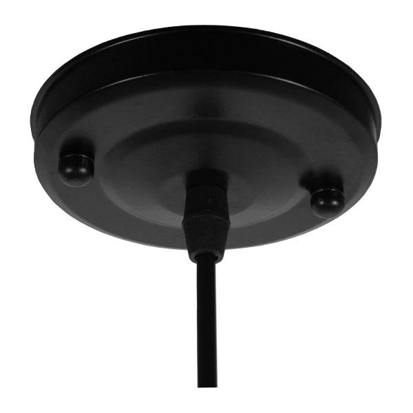 GloboStar® FLOWERPOT 10001211 Μοντέρνο Κρεμαστό Φωτιστικό Οροφής Μονόφωτο Μαύρο Μεταλλικό με Διακοσμητικό Φυτό Φ30 x Y30cm - ledmania.gr