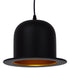 GloboStar® CHARLO 01214 Vintage Κρεμαστό Φωτιστικό Οροφής Μονόφωτο Μαύρο Μεταλλικό Καμπάνα Φ26 x Y17cm - ledmania.gr
