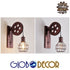 GloboStar® RYDON 01216 Vintage Industrial Φωτιστικό Τοίχου Απλίκα Μονόφωτο Καφέ Σκουριά Μεταλλικό Πλέγμα Φ15 x Μ24 x Π15 x Υ70cm - ledmania.gr