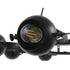 GloboStar® LINNYA 01219 Μοντέρνο Industrial Κρεμαστό Φωτιστικό Οροφής Πολύφωτο Μαύρο Μεταλλικό Πολυέλαιος με Κινούμενα Σποτ Φ66 x Y10cm - ledmania.gr