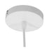 GloboStar® STEPHEN 01225 Μοντέρνο Κρεμαστό Φωτιστικό Οροφής Μονόφωτο Λευκό Μεταλλικό Πλέγμα με Λευκό Γυαλί Φ26 x Y21cm - ledmania.gr