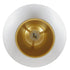 GloboStar® SEVILLE WHITE 01268 Μοντέρνο Κρεμαστό Φωτιστικό Οροφής Μονόφωτο Λευκό Μεταλλικό Φ35 x 33cm - ledmania.gr