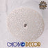 GloboStar® SERENIA WHITE 01271 Μοντέρνο Κρεμαστό Φωτιστικό Οροφής Μονόφωτο Λευκό Γύψινο Καμπάνα Φ60 x Y30cm - ledmania.gr