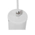 GloboStar® CANNON WHITE 01274 Μοντέρνο Κρεμαστό Φωτιστικό Οροφής Spot Gu10 Μονόφωτο Λευκό Μεταλλικό Φ6 x Y20cm - ledmania.gr
