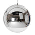 GloboStar® GLANS 01312 Μοντέρνο Κρεμαστό Φωτιστικό Οροφής Μονόφωτο 1 x E27 Γυάλινο Νίκελ Φ30 x Υ27cm - ledmania.gr