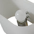 GloboStar® SUTTON 01316 Μοντέρνο Φωτιστικό Τοίχου Απλίκα Δίφωτο Ξύλινο με Λευκό Ματ Γυαλί και Βραχίονα με LED Μ15 x Π20 x Υ22.5cm - ledmania.gr
