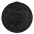 GloboStar® OCEANA 01364 Vintage Κρεμαστό Φωτιστικό Οροφής Μονόφωτο Μαύρο Ξύλινο Ψάθινο Rattan Φ60 x Υ60cm - ledmania.gr
