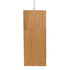 GloboStar® ELISE 01428 Μοντέρνο Κρεμαστό Φωτιστικό Οροφής Μονόφωτο Μπεζ Ξύλινο Δρυς Μ20 x Π8 x Υ23cm - ledmania.gr