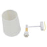 GloboStar® LYDFORD 01433 Μοντέρνο Φωτιστικό Τοίχου Απλίκα Μονόφωτο Λευκό με Μπέζ Ξύλο Μεταλλικό Φ20 x Y36cm - ledmania.gr