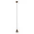 GloboStar® MANHATTAN 01453 Μοντέρνο Industrial Κρεμαστό Φωτιστικό Οροφής Μονόφωτο Μεταλλικό Χάλκινο Καμπάνα Φ11 x Υ14cm - ledmania.gr