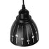 GloboStar® HUNTON 01476 Μοντέρνο Κρεμαστό Φωτιστικό Οροφής Μονόφωτο Μεταλλικό Μαύρο Λευκό Καμπάνα Φ13 x Υ14cm - ledmania.gr