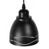 GloboStar® LAGUNA 01477 Μοντέρνο Κρεμαστό Φωτιστικό Οροφής Μονόφωτο Μεταλλικό Μαύρο Λευκό Καμπάνα Φ13 x Υ14cm - ledmania.gr