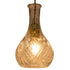 GloboStar® RUM 01514 Vintage Κρεμαστό Φωτιστικό Οροφής Μονόφωτο Γυάλινο Διάφανο Φ14 x Υ23cm - ledmania.gr