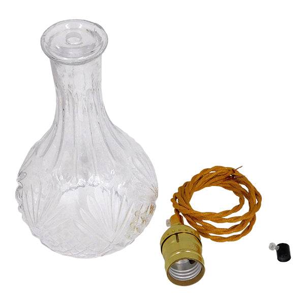 GloboStar® RUM 01514 Vintage Κρεμαστό Φωτιστικό Οροφής Μονόφωτο Γυάλινο Διάφανο Φ14 x Υ23cm - ledmania.gr