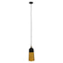 GloboStar® PALAZZO 01523 Μοντέρνο Κρεμαστό Φωτιστικό Οροφής Μονόφωτο Μαύρο - Χρυσό Μεταλλικό Καμπάνα Φ14 x Υ34cm - ledmania.gr