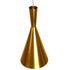 GloboStar® SHANGHAI GOLD 01546 Μοντέρνο Κρεμαστό Φωτιστικό Οροφής Μονόφωτο Χρυσό Μεταλλικό Καμπάνα Φ18 x Y38.5cm - ledmania.gr