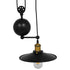 GloboStar® CARILO 01550 Vintage Industrial Κρεμαστό Φωτιστικό Οροφής Δίφωτο Μαύρο Μεταλλικό με Ρυθμιζόμενη Ανάρτηση Μ72 x Π26 x Υ120cm - ledmania.gr