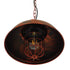 GloboStar® HARROW 01572 Vintage Industrial Κρεμαστό Φωτιστικό Οροφής Μονόφωτο Καφέ Σκουριά Μεταλλικό Πλέγμα Φ33 x Υ32cm - ledmania.gr
