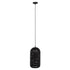GloboStar® SAGA 01591 Μοντέρνο Κρεμαστό Φωτιστικό Οροφής Μονόφωτο Μαύρο με Χρυσό Μεταλλικό Καμπάνα Φ20 x Υ41cm - ledmania.gr