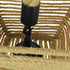 GloboStar® ROUGE 01611 Vintage Κρεμαστό Φωτιστικό Οροφής Μονόφωτο Πλέγμα με Μπεζ Σχοινί Φ21 x Υ27cm - ledmania.gr