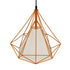 GloboStar® KAIRI 01621 Μοντέρνο Industrial Κρεμαστό Φωτιστικό Οροφής Μονόφωτο Πορτοκαλί με Άσπρο Ύφασμα Μεταλλικό Πλέγμα Φ38 x Υ39cm - ledmania.gr