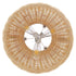 GloboStar® DE LA MER 01624 Vintage Κρεμαστό Φωτιστικό Οροφής Τρίφωτο Καφέ Ξύλινο Bamboo Φ45 x Υ24cm - ledmania.gr