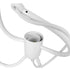 GloboStar® LITTLE MAN 01651 Μοντέρνο Κρεμαστό Φωτιστικό Οροφής Μονόφωτο Λευκό Μεταλλικό Φ20 x Υ40cm - ledmania.gr