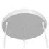 GloboStar® LITTLE MAN 01654 SET Μοντέρνο Κρεμαστό Φωτιστικό Οροφής Τρίφωτο Λευκό Μεταλλικό Φ45 x Υ40cm - ledmania.gr