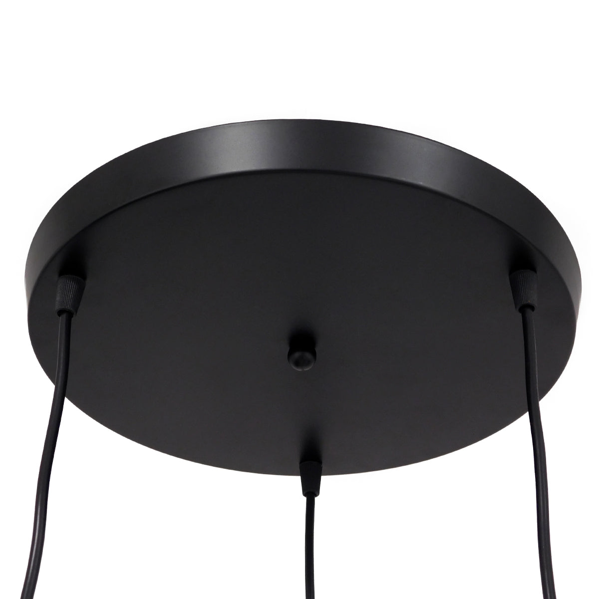 GloboStar® FIGURE 10001655 Μοντέρνο Κρεμαστό Παιδικό Φωτιστικό Οροφής Τρίφωτο 3 x E27 Μαύρο Μεταλλικό Φιγούρα Φ45 x Υ40cm - ledmania.gr