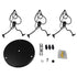 GloboStar® FIGURE 10001655 Μοντέρνο Κρεμαστό Παιδικό Φωτιστικό Οροφής Τρίφωτο 3 x E27 Μαύρο Μεταλλικό Φιγούρα Φ45 x Υ40cm - ledmania.gr