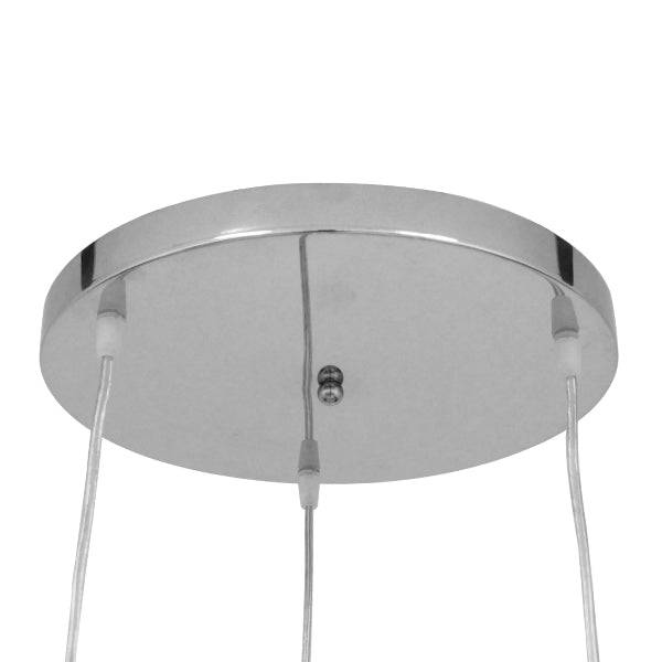 GloboStar® MARGARITA 01670 Μοντέρνο Κρεμαστό Φωτιστικό Οροφής Τρίφωτο Χρυσό Μεταλλικό με Κρύσταλλα Φ50 x Υ24cm - ledmania.gr