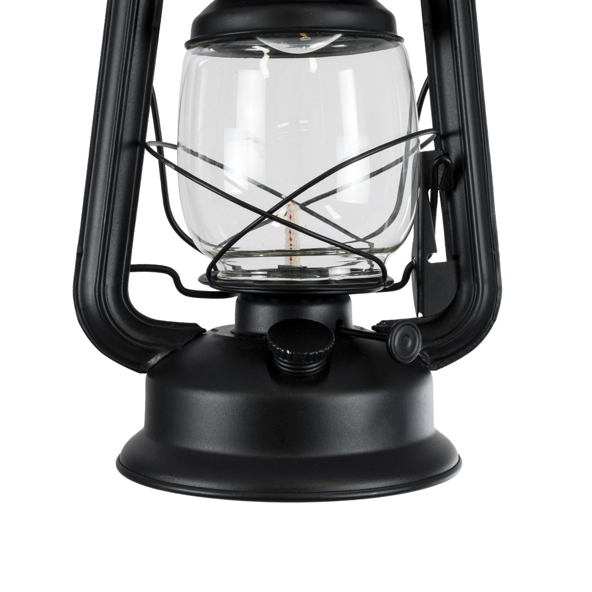 GloboStar® BARBAROSSA 01704 Vintage Κρεμαστό Φωτιστικό Οροφής Μονόφωτο 1 x E27 AC220-240V IP20 - Φ18 x Υ28cm - Μαύρο Μεταλλικό με Διάφανο Γυαλί και Ανάρτηση Σχοινί Τριχιάς - 5 Χρόνια Εγγύηση - ledmania.gr