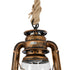 GloboStar® BARBAROSSA 01706 Vintage Κρεμαστό Φωτιστικό Οροφής Μονόφωτο 1 x E27 AC220-240V IP20 - Φ18 x Υ28cm - Μπρούτζινο Αντικέ Μεταλλικό με Διάφανο Γυαλί και Ανάρτηση Σχοινί Τριχιάς - 5 Χρόνια Εγγύηση - ledmania.gr